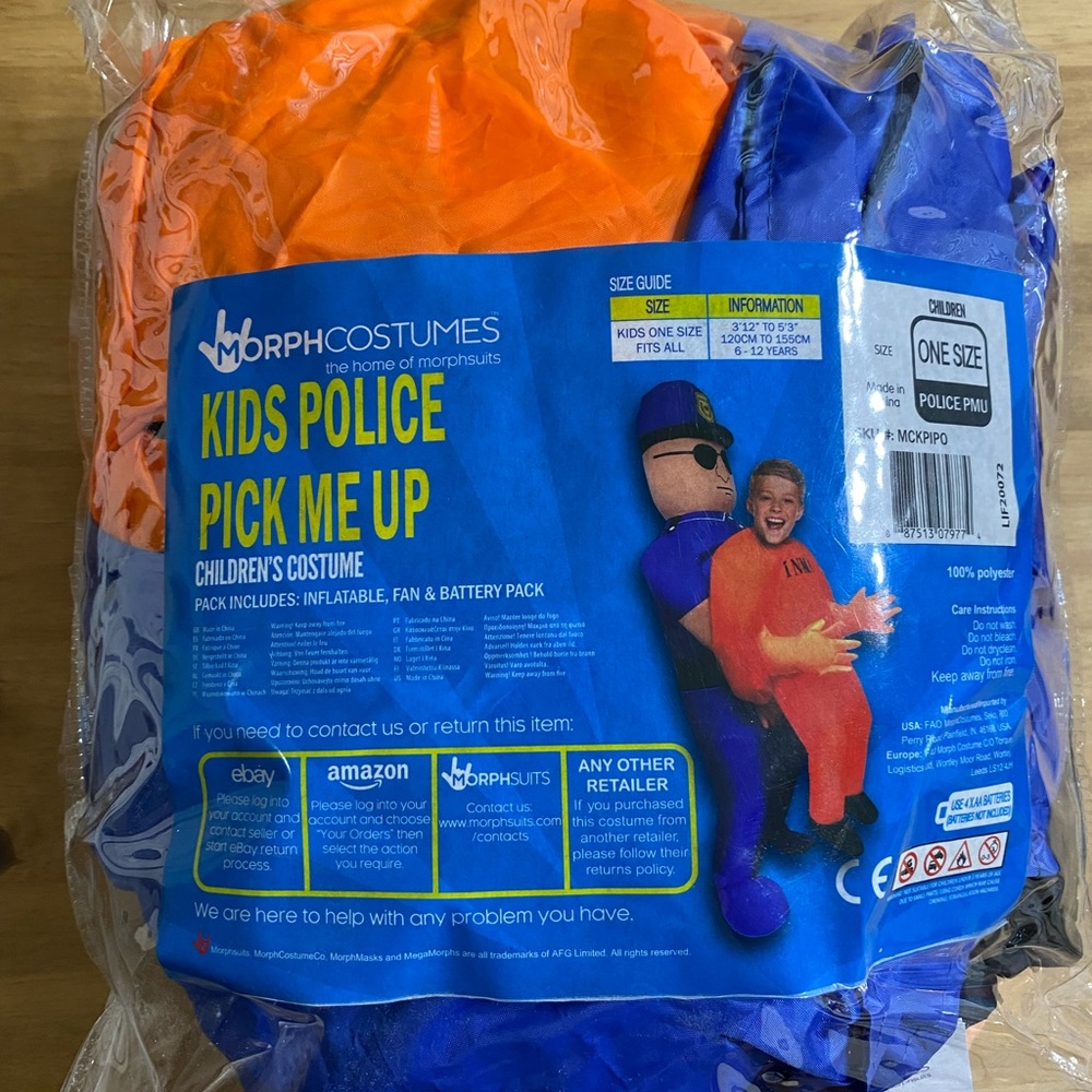 Kid’s Police Pick Me Up Costume